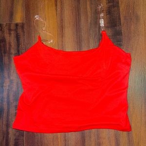 Red crop top size medium